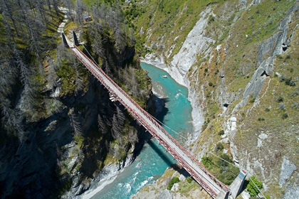 Picture of HISTORIC SKIPPERS SUSPENSION BRIDGE (1901)-ABOVE SHOTOVER RIVER-SKIPPERS CANYON-QUEENSTOWN