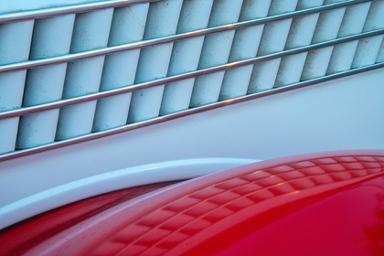 Picture of DETAIL OF RED CLASSIC AMERICAN FORD IN HABANA-HAVANA-CUBA