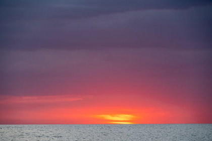 Picture of SUNSET SKY WITH CLOUDS OVER OCEAN SEEN FROM LA BOCA-CUBA