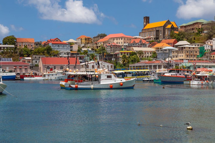 Picture of CARIBBEAN-GRENADA-ST GEORGES BOATS IN THE CARENAGE HARBOR