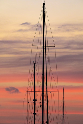 Picture of CARIBBEAN-GRENADA-SAINT VINCENT SAILBOAT MAST AT SUNSET