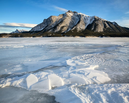 Picture of CANADA-ALBERTA-CANADIAN ROCKIES-MOUNT MICHENER AND ABRAHAM LAKE