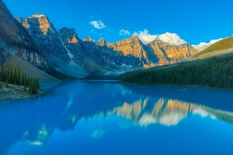 Picture of CANADA-ALBERTA-BANFF NATIONAL PARK MORAINE LAKE AND VALLEY OF THE TEN PEAKS AT SUNRISE