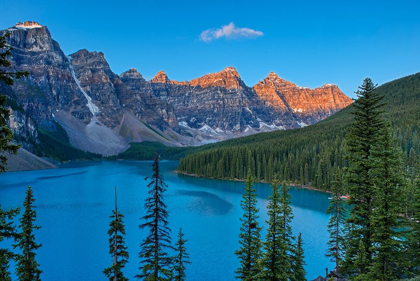 Picture of CANADA-ALBERTA-BANFF NATIONAL PARK MORAINE LAKE AND VALLEY OF THE TEN PEAKS AT SUNRISE