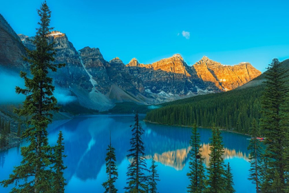 Picture of CANADA-ALBERTA-BANFF NATIONAL PARK MORAINE LAKE AND VALLEY OF THE TEN PEAKS AT SUNRISE