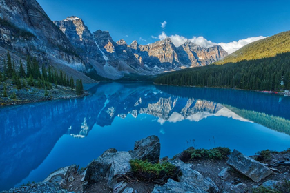 Picture of CANADA-ALBERTA-BANFF NATIONAL PARK MORAINE LAKE AND VALLEY OF THE TEN PEAKS AT SUNRISE