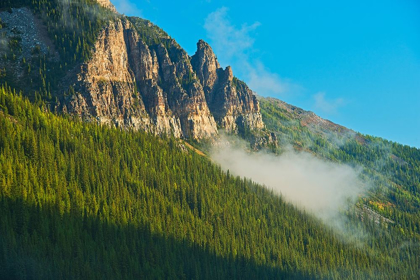 Picture of CANADA-ALBERTA-BANFF NATIONAL PARK SUNRISE LANDSCAPE WITH MT TEMPLE