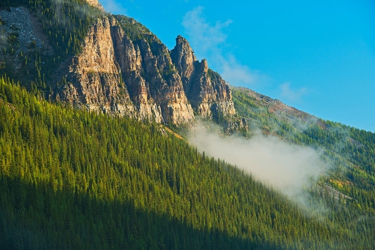 Picture of CANADA-ALBERTA-BANFF NATIONAL PARK SUNRISE LANDSCAPE WITH MT TEMPLE