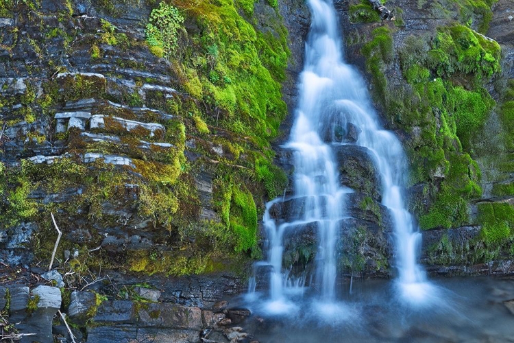 Picture of CANADA-ALBERTA-KANANASKIS COUNTRY WATERFALL SCENIC