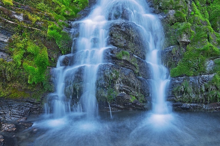 Picture of CANADA-ALBERTA-KANANASKIS COUNTRY WATERFALL SCENIC