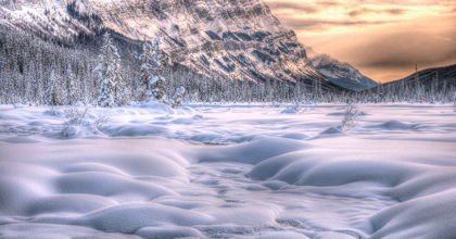 Picture of A COLD CHRISTMAS DAY SUNRISE IN THE CANADIAN ROCKIES