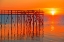 Picture of CANADA-MANITOBA-MATLOCK PIER AT SUNRISE ON LAKE WINNIPEG