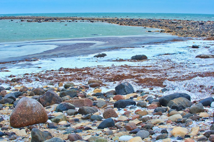 Picture of CANADA-MANITOBA-CHURCHILL ICE FREEZE ON HUDSON BAY COASTLINE