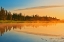 Picture of CANADA-MANITOBA-RIDING MOUNTAIN NATIONAL PARK FOG RISING ABOVE WHIRLPOOL LAKE AT SUNRISE