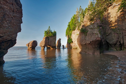 Picture of CANADA-NEW BRUNSWICK CAPE HOPEWELL ROCKS AND OCEAN SCENIC