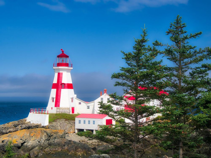 Picture of CANADA-CAMPOBELLO ISLAND EAST QUODDY HEAD LIGHTHOUSE AT THE NORTHERNMOST TIP OF CAMPOBELLO ISLAND