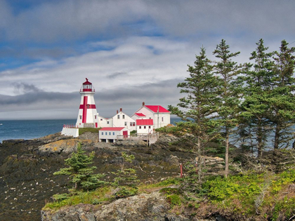 Picture of CANADA-CAMPOBELLO ISLAND EAST QUODDY HEAD LIGHTHOUSE AT THE NORTHERNMOST TIP OF CAMPOBELLO ISLAND