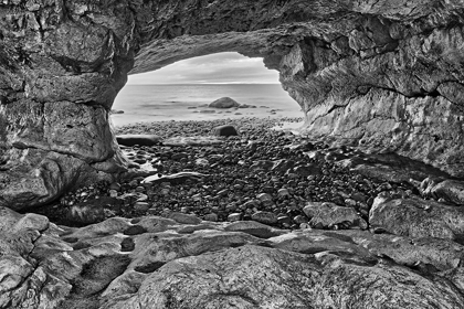 Picture of CANADA-NEWFOUNDLAND-THE ARCHES PROVINCIAL PARK-ROCK CAVE ON SHORE OF GULF OF ST LAWRENCE