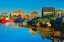 Picture of CANADA-NOVA SCOTIA-PEGGYS COVE FISHING BOATS IN VILLAGE HARBOR