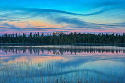 Picture of CANADA-ONTARIO-LONGLAC SUNRISE ON KLOTZ LAKE