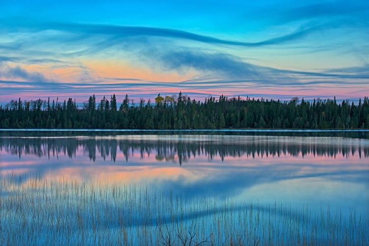 Picture of CANADA-ONTARIO-LONGLAC SUNRISE ON KLOTZ LAKE