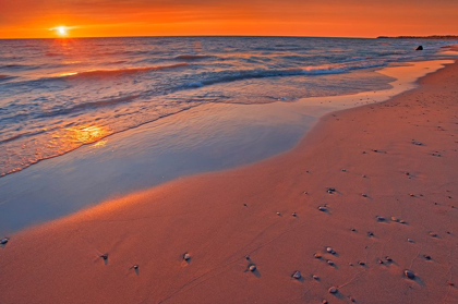 Picture of CANADA-ONTARIO-GRAND BEND SANDY BEACH ON LAKE HURON AT SUNSET