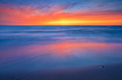 Picture of CANADA-ONTARIO-GRAND BEND SANDY BEACH ON LAKE HURON AT SUNSET