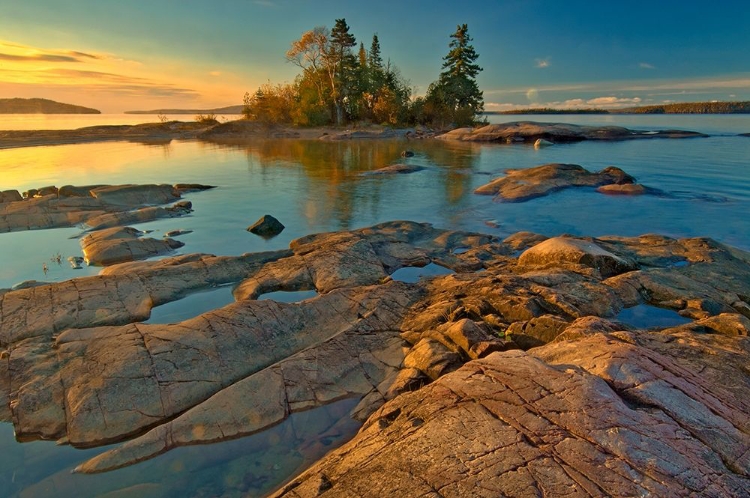 Picture of CANADA-ONTARIO-CARON ISLAND AND LAKE SUPERIOR ST SUNRISE-ROSSPORT