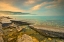 Picture of CANADA-ONTARIO-MORNING FOG ON GEORGIAN BAY LIMESTONE ROCK BARROW BAY BRUCE PENINSULA