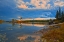 Picture of CANADA-ONTARIO-KENORA DISTRICT FOREST AUTUMN COLORS REFLECT ON MIDDLE LAKE AT SUNRISE