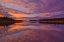 Picture of CANADA-ONTARIO-KENORA DISTRICT FOREST AUTUMN COLORS REFLECT ON MIDDLE LAKE AT SUNRISE