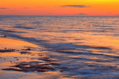 Picture of CANADA-PRINCE EDWARD ISLAND-CABLE HEAD SHORELINE ALONG GULF OF ST LAWRENCE AT SUNSET