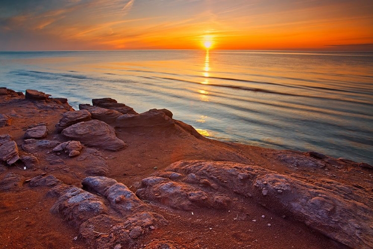 Picture of CANADA-PRINCE EDWARD ISLAND-CAMPBELTON SUNSET NORTHUMBERLAND STRAIT