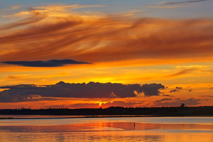 Picture of CANADA-PRINCE EDWARD ISLAND-WOOD ISLANDS SUNSET OVER NORTHUMBERLAND STRAIT