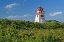Picture of CANADA-PRINCE EDWARD ISLAND-COVEHEAD HARBOUR LIGHTHOUSE AND FLOWERS