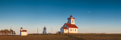 Picture of CANADA-PRINCE EDWARD ISLAND-WOOD ISLANDS-WOOD ISLANDS LIGHTHOUSE-SUNSET