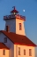 Picture of CANADA-PRINCE EDWARD ISLAND-WOOD ISLANDS-WOOD ISLANDS LIGHTHOUSE-SUNSET