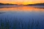 Picture of CANADA-QUEBEC-CHIBOUGAMAU FOG OVER LAC SAUVAGE AT DAWN