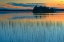 Picture of CANADA-QUEBEC-BELLETERRE SUNSET REFLECTION ON LAC DES SABLES