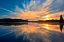 Picture of CANADA-QUEBEC-LA MAURICIE NATIONAL PARK REFLECTION OF CLOUDS IN LAC DU FOU AT SUNRISE
