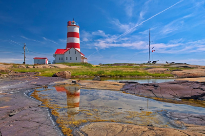 Picture of CANADA-QUEBEC POINTE-DES-MONTS LIGHTHOUSE ALONG GULF OF ST LAWRENCE