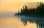 Picture of CANADA-QUEBEC-CHIBOUGAMAU LAKE IN FOG AT SUNRISE