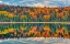 Picture of CANADA-QUEBEC-LA MAURICIE NATIONAL PARK AUTUMN COLORS REFLECTED IN LAC MODENE