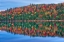 Picture of CANADA-QUEBEC-LA MAURICIE NATIONAL PARK AUTUMN COLORS REFLECTED IN LAC MODENE