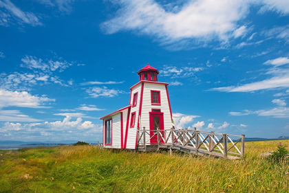 Picture of CANADA-QUEBEC-KAMOURASKA LIGHTHOUSE ON SHORE OF ST LAWRENCE RIVER