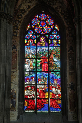 Picture of AUSTRIA-VIENNA-INNER CITY (UNESCO WORLD HERITAGE SITE)-VOTIVE CHURCH STAINED GLASS WINDOW