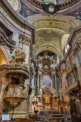 Picture of AUSTRIA-VIENNA-INNER CITY (UNESCO WORLD HERITAGE SITE)-ST PETERS CHURCH INTERIOR