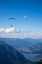 Picture of AUSTRIA-DACHSTEIN-PARAGLIDERS AS THEY SOAR ABOVE LAKE HALLSTATT AND THE SURROUNDING MOUNTAINS