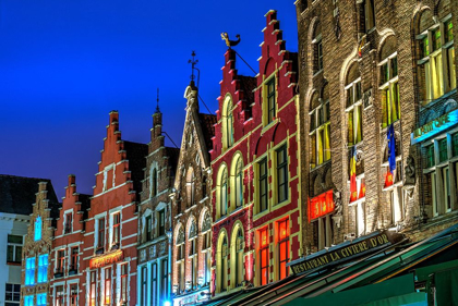 Picture of ARCHITECTURAL ROOFTOPS IN THE CITY CENTER IN BRUGES-BELGIUM