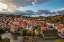Picture of LOOKING DOWN ONTO THE VILLAGE OF CESKY KRUMLOV-CZECH REPUBLIC